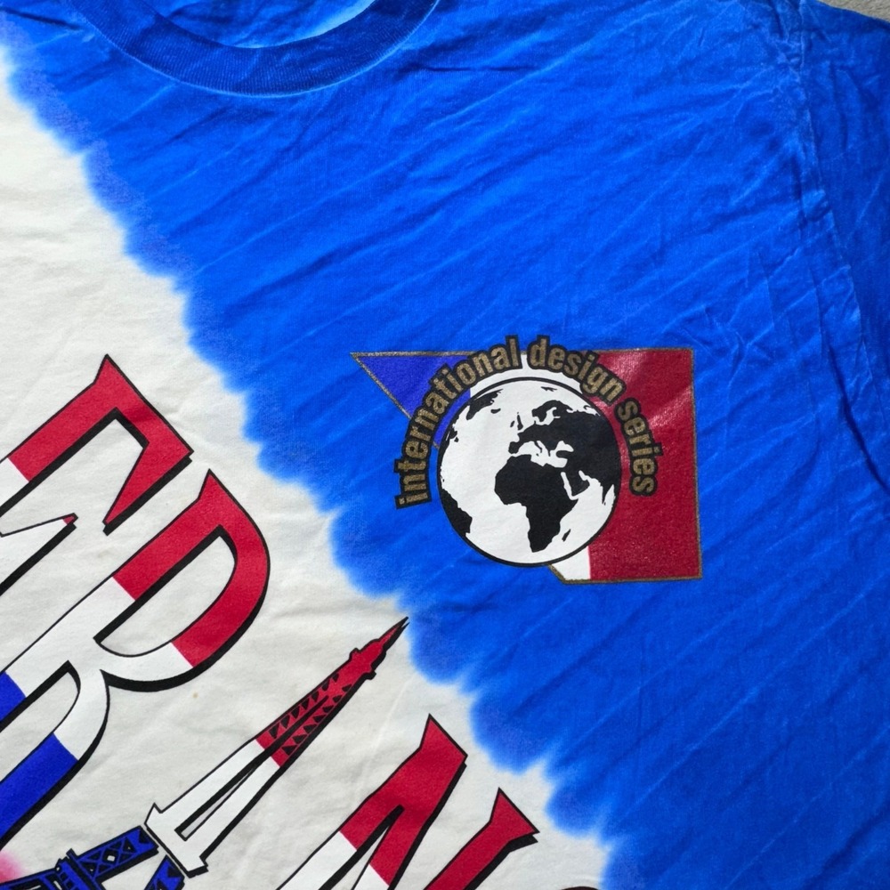 Vintage International Design T Shirt France XL Tall‎ Skimmers Tag Made In USA
